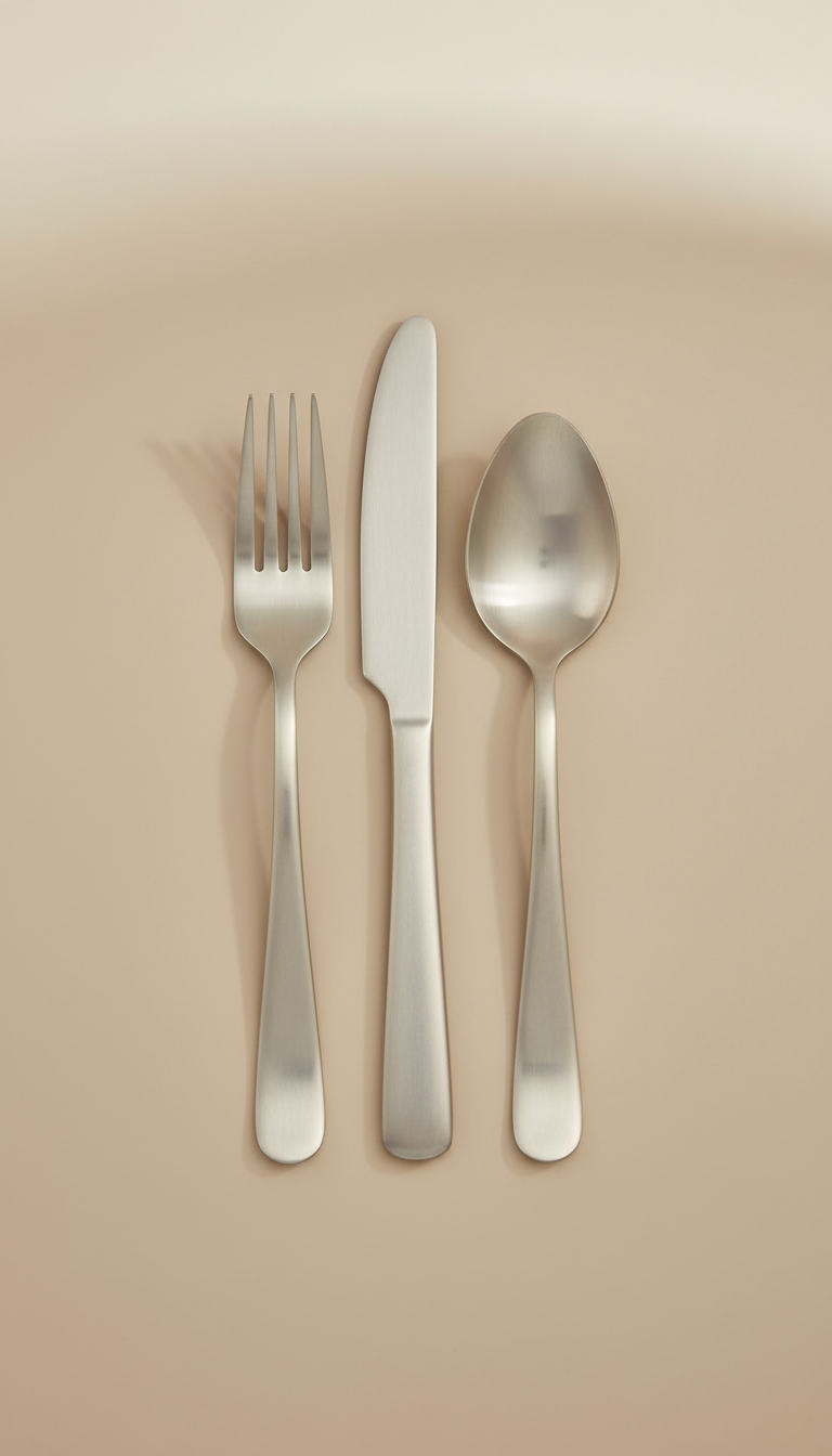 Brushed Metal Utensil Set